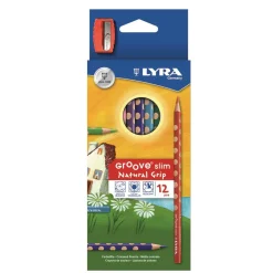 Färgpenna Blyerts Lyra Groove Slim 12 Färger + Vässare