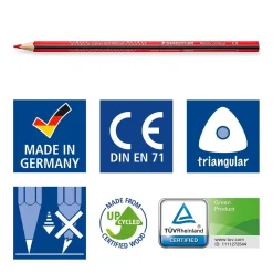 Färgpenna Blyerts Staedtler Noris 187 Trekant 12 färger