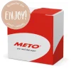 Förseglingsetikett Meto Secure Enjoy! Brun Ø50mm