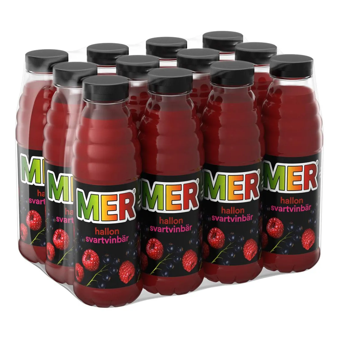 Fruktdryck Mer Hallon & Svartvinbär PET 50cl exkl pant
