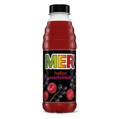Fruktdryck Mer Hallon & Svartvinbär PET 50cl exkl pant