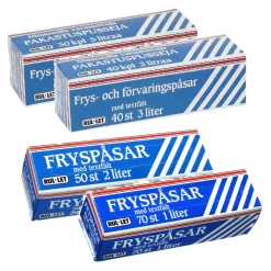 Fryspåse LDPE 1L 20my Transparent 180x250mm