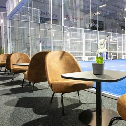 Fåtölj inoff Friend Lounge Metallben Beige/Svart