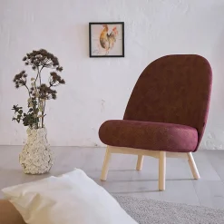 Fåtölj inoff Friend Lounge Träben Beige/Ask