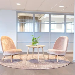 Fåtölj inoff Friend Lounge Träben Beige/Ask