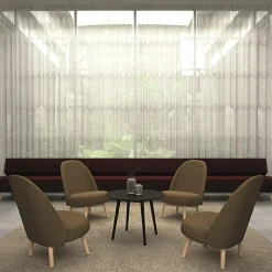Fåtölj inoff Friend Lounge Träben Beige/Ask