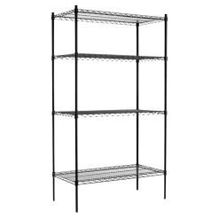 Gallerhylla 4 hyllplan Svart 1060x530x1880mm