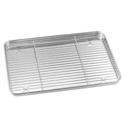 Gastrobleck Dorre Rostfritt stål Med galler 40,5x28cm