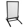 Gatuställ Alu-Fjäder Basic Svart 70x100cm
