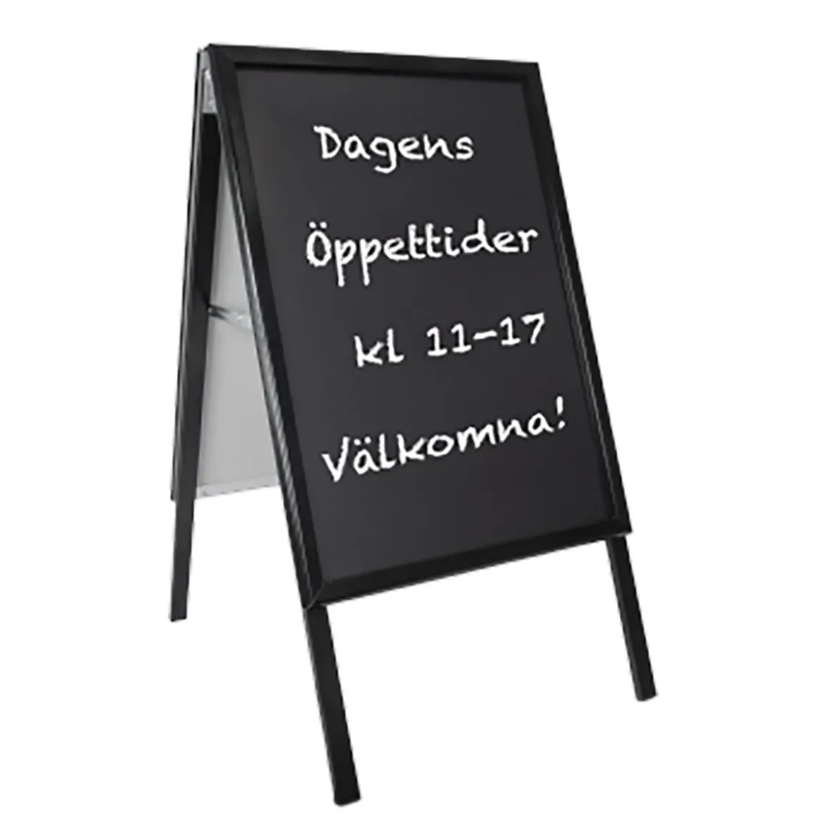 Gatuställ Alu-Line A-Bock Griffel Svart 50x100cm