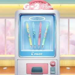 Gelpenna Pilot G2 Flow 0,7 Rosa Blått Bläck