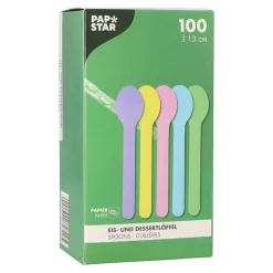 Glass-/dessertsked Papstar Papper Sorterade Färger 13cm