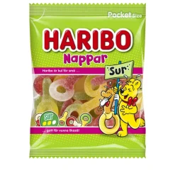 Godis Haribo Nappar Sur 80g