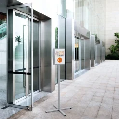 Golvskylt Durable INFO STAND Utomhus A4 Antracitgrå