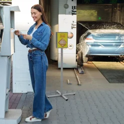 Golvskylt Durable INFO STAND Utomhus A4 Antracitgrå