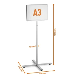 Golvskylt Durable INFO STAND Utomhus A3 Antracitgrå