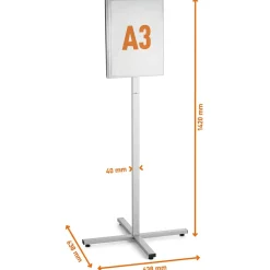 Golvskylt Durable INFO STAND Utomhus A3 Antracitgrå