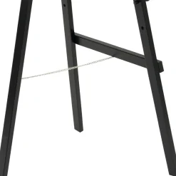 Golvstaffli Securit För Griffeltavla Svart 165x60x63cm