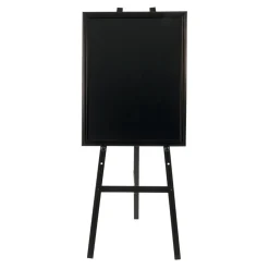Golvstaffli Securit För Griffeltavla Svart 165x60x63cm