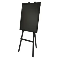 Golvstaffli Securit För Griffeltavla Svart 165x60x63cm