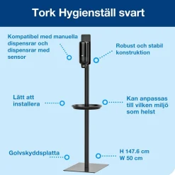 Golvstativ Tork Utan Dispenser Rund Stolpe