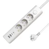 Grenuttag 3-vägs 2xUSB-A/2xUSB-C Jordad Med Brytare 1,5m