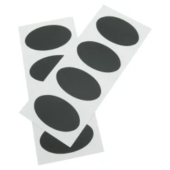 Griffelklistermärke Securit Oval Svart 4,7x8cm Skrivyta