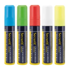 Griffelpenna Securit Rektangulär Spets Vit 7-15mm