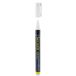 Griffelpenna Securit Rund Spets Vit 1-2mm