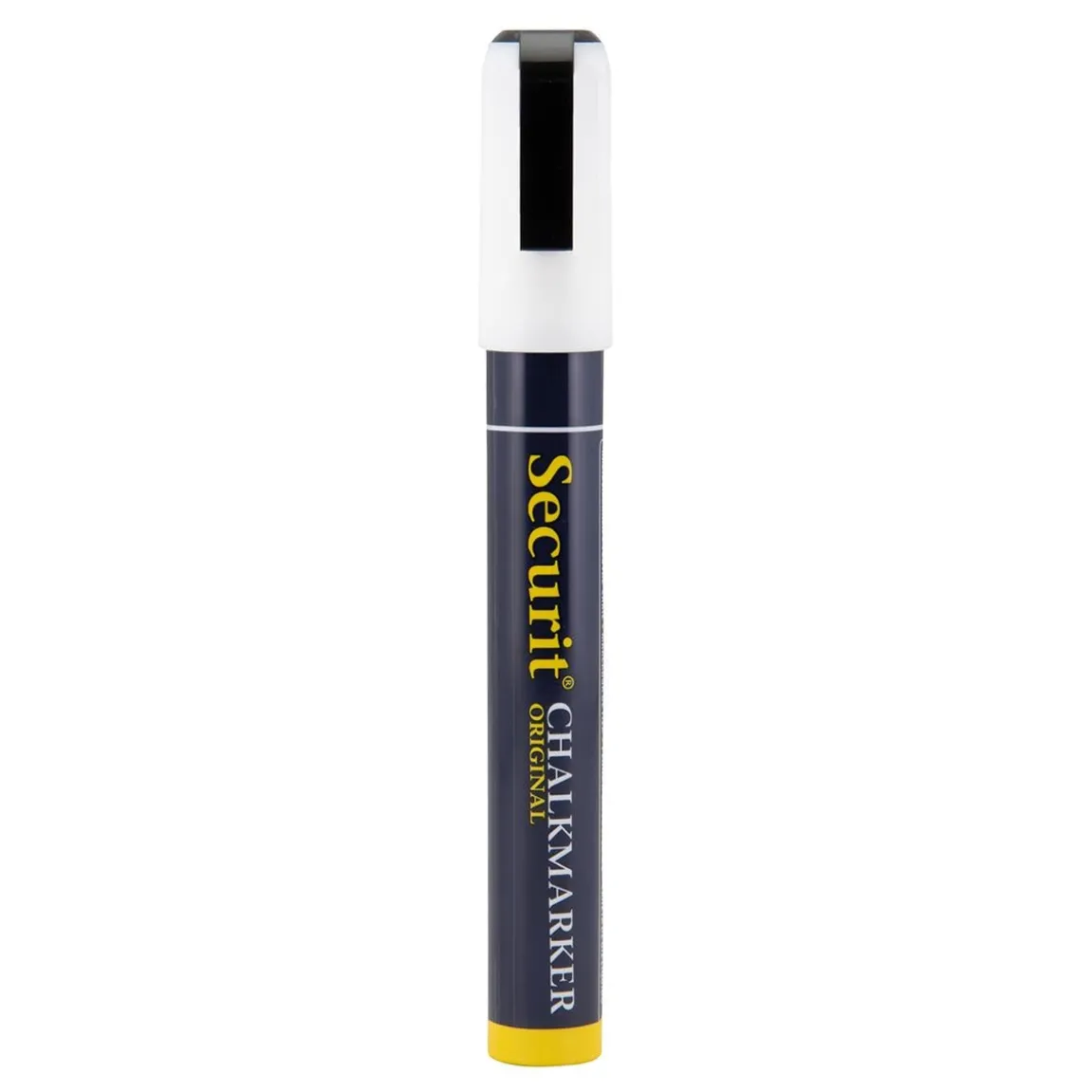 Griffelpenna Securit Snedskuren Spets Vit 2-6mm