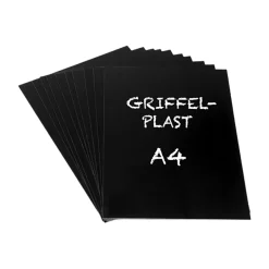 Griffelplast svart A4