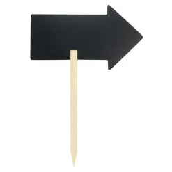 Griffelskylt Securit Pil Med Pinne Svart 67x49cm