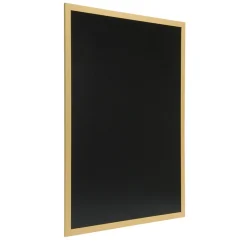 Griffeltavla Securit För Vägg Träram Teak 55x75cm Skrivyta