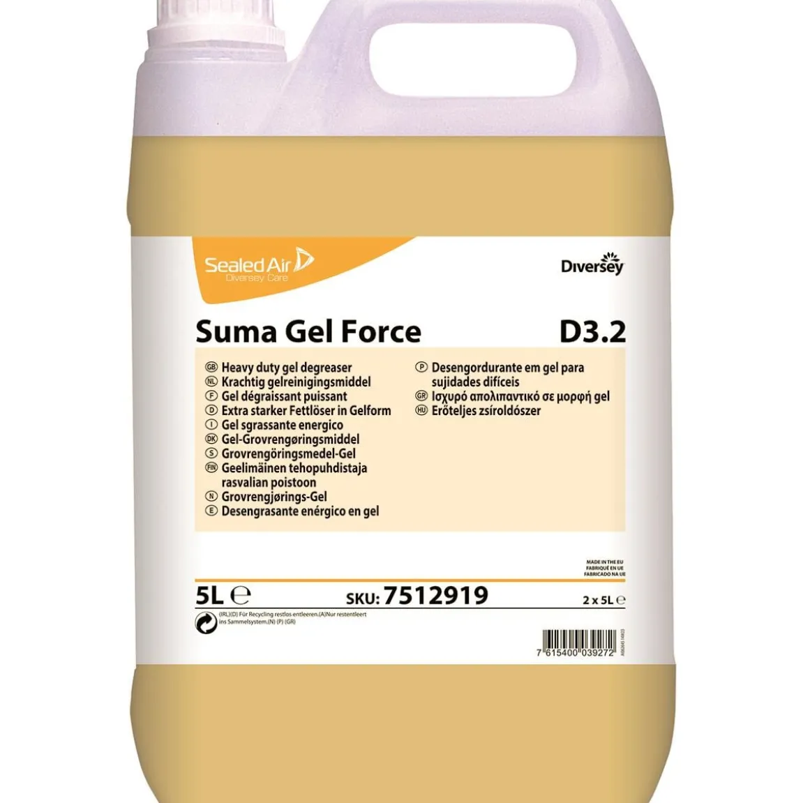 Grovrent Diversey Suma Gel Force D3.2 Kök & Chark 5L