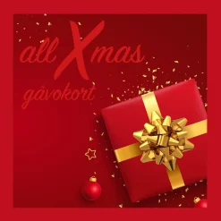 Gåvokort allXmas Röd 4 Gåvor