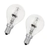 Halogenlampa Leuci E14 18W(24W) Klar Klot Dimbar