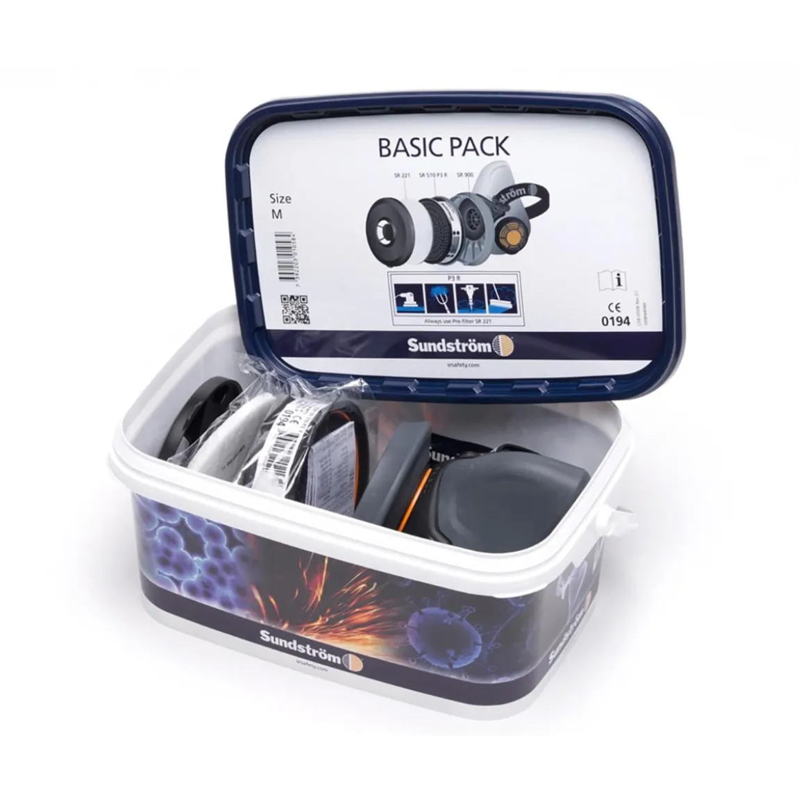 Halvmask Sundström SR 900 Basic Pack M/L
