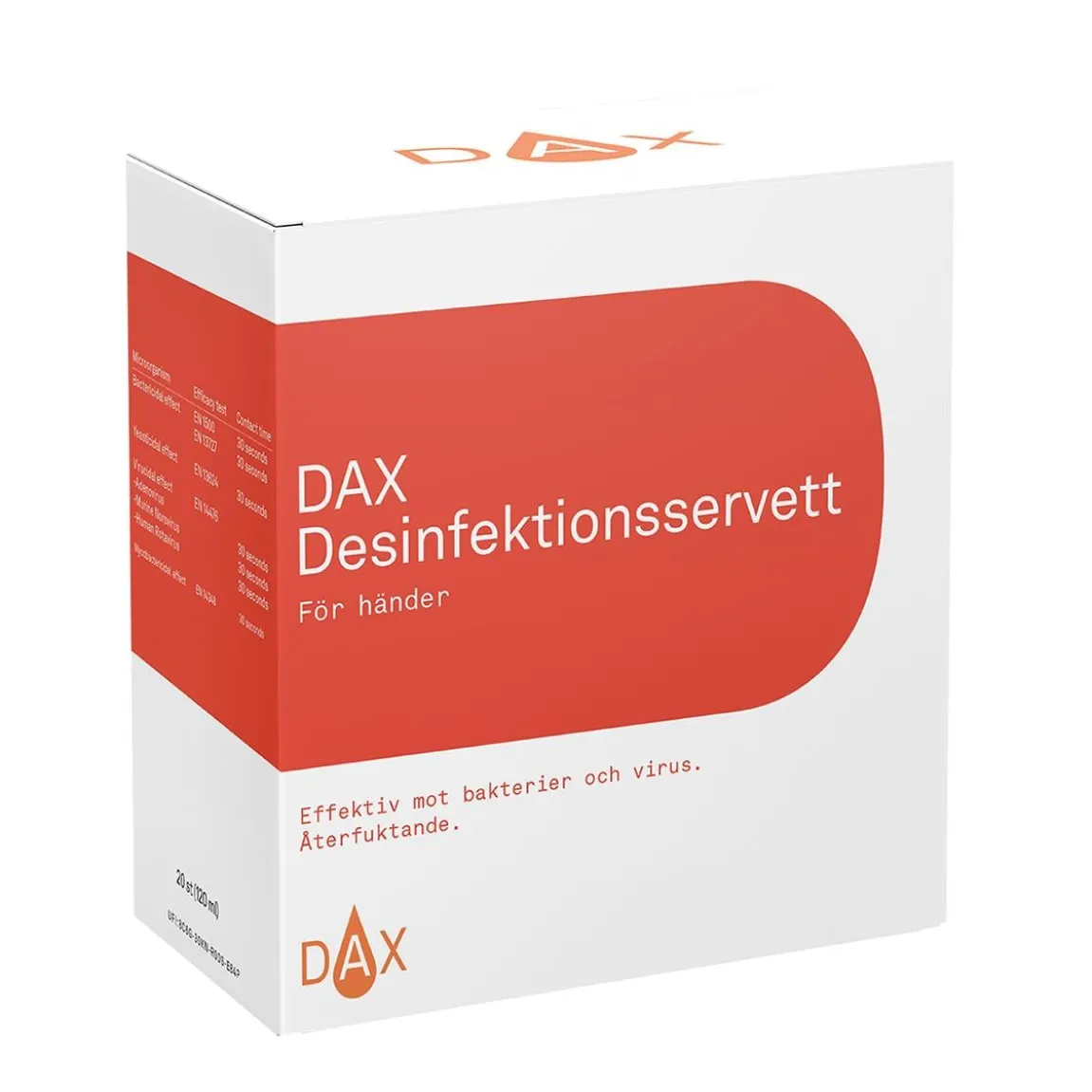 Handdesinfektion Dax Servetter 170x220mm