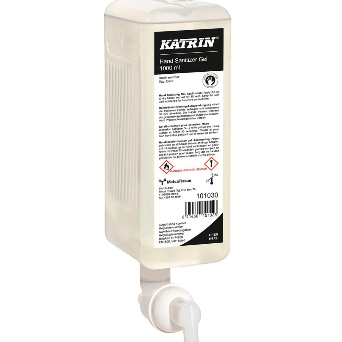 Handdesinfektion Katrin Alcogel 80 1L