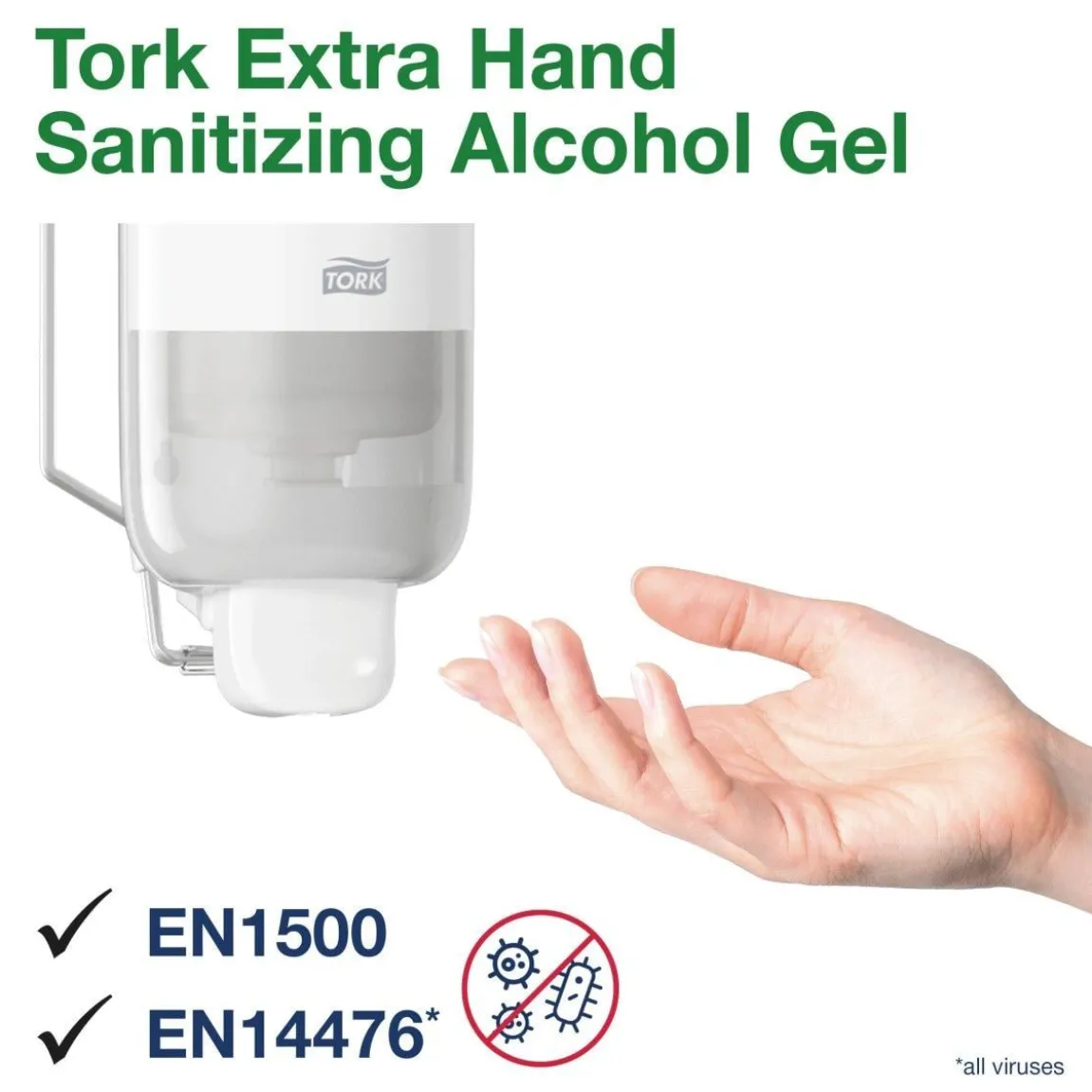 Handdesinfektion Tork S1 Extra Alcogel 85 1L