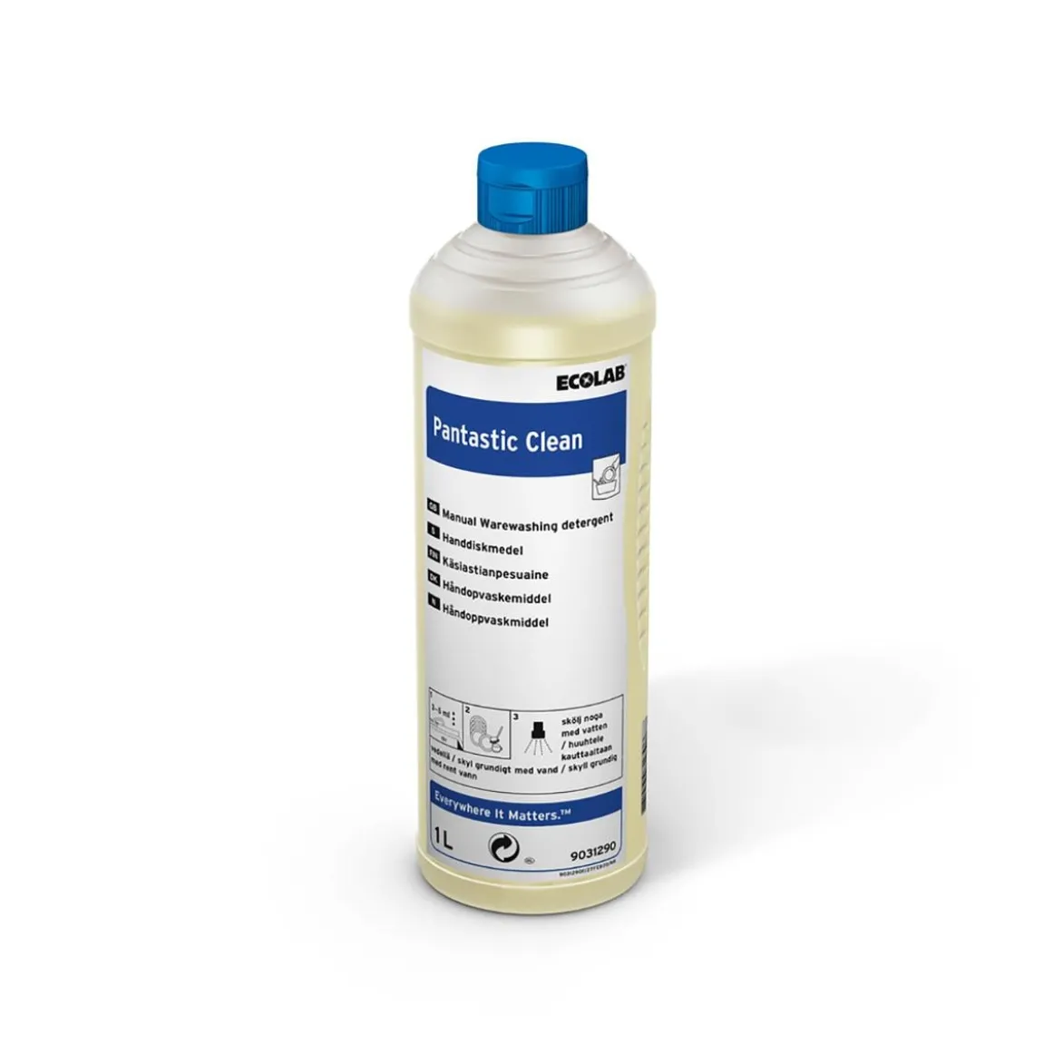 Handdiskmedel Ecolab Pantastic Clean Oparfymerad 1L