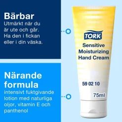 Handkräm Tork Moisturizing Sensitive Oparfymerad 75ml