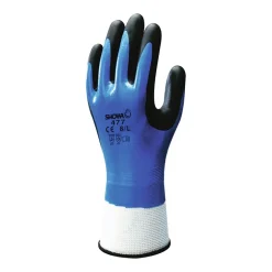 Handske Showa 477 Nitril Winter Svart/Blå 8