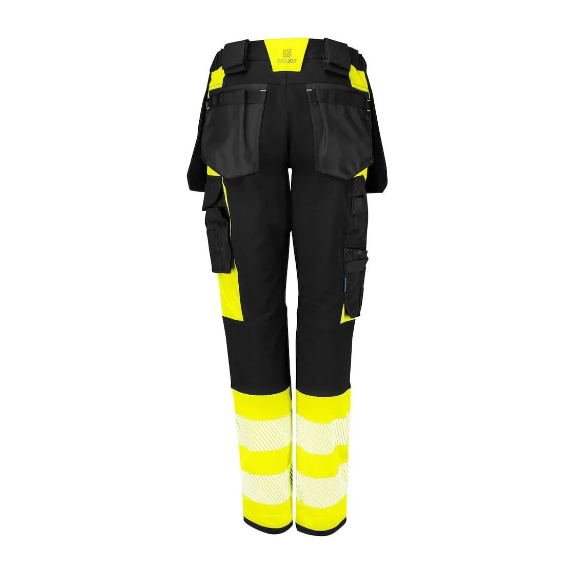 Hantverksbyxa Projob 6543 Dam Stretch Varselgul/Svart C34