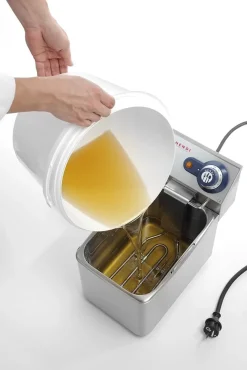 Hink Hendi 11,5L Med Lock Och Handtag Vit Ø300x230mm