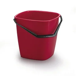 Hink Plast Fyrkantig Röd 9,5L