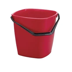 Hink Plast Fyrkantig Röd 14L