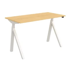 Höj-& Sänkbart skrivbord Lanab El Björk/Vit 1200x600mm