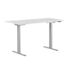Höj-& Sänkbart skrivbord Lotus 2 motorer Sil/Vit 1400x800mm