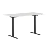 Höj-& Sänkbart skrivbord Lotus 2 motorer Sva/Vit 1600x800mm